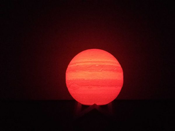 Lampara jupiter luz roja